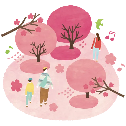 百花繚乱に心を浮き立たせて
